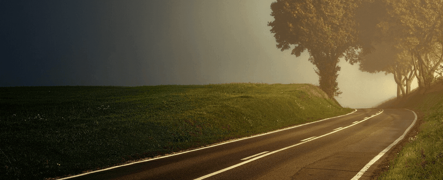 European countryside road