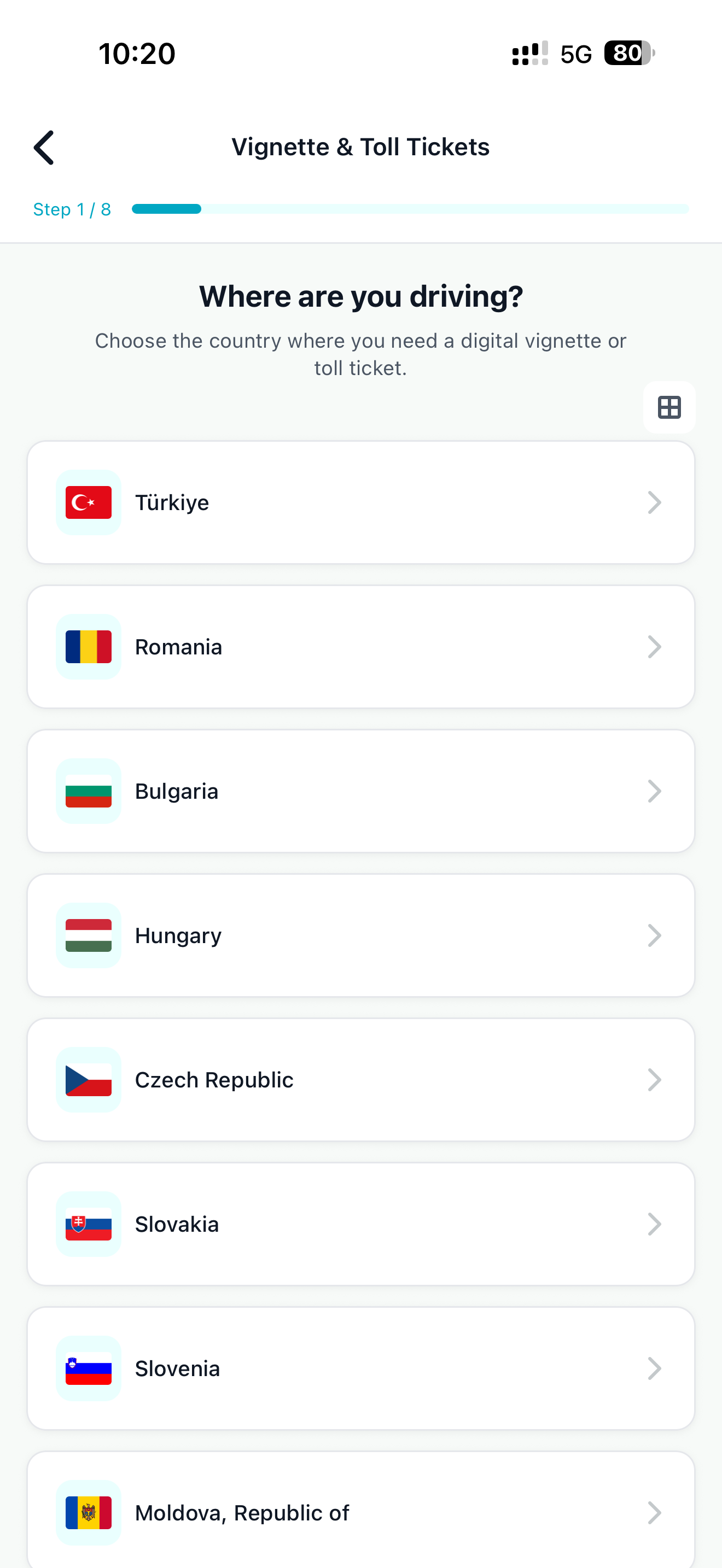 Vignetim HGS app screen